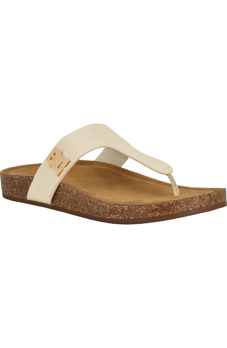 Tommy Hilfiger Tobeach Platform Flip Flop, Main, color, Ivory