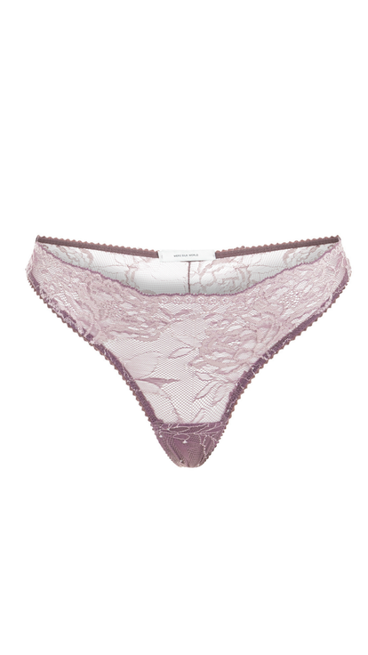Lilly Thong - French Lace Brazilian Panties
