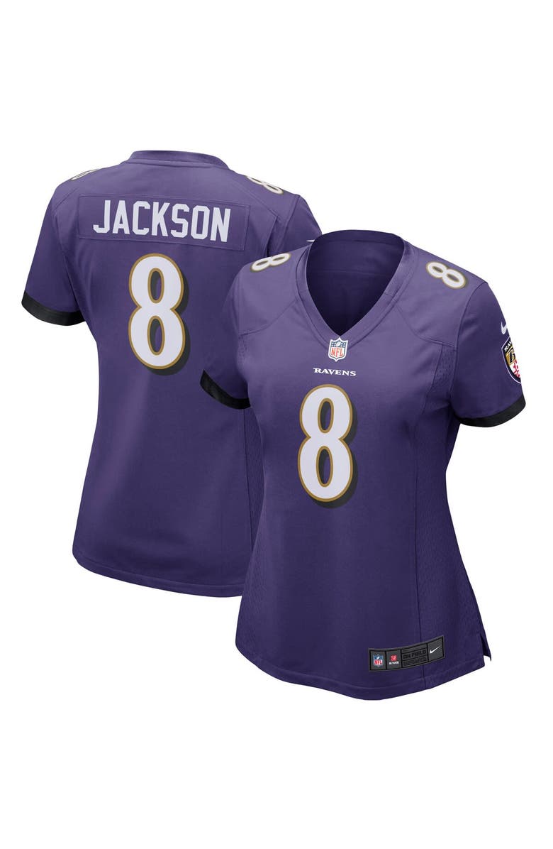 Nike Women's Nike Lamar Jackson Black Baltimore Ravens Game Jersey, Main, color, Purple