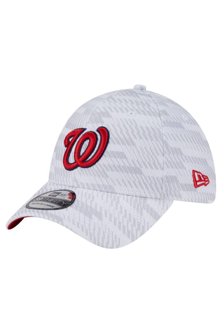 Men's New Era  White Washington Nationals Graded 39THIRTY Stretch Fit Hat, Alternate, color, White
