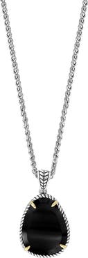 EFFY Oval Onyx Pendant Necklace
