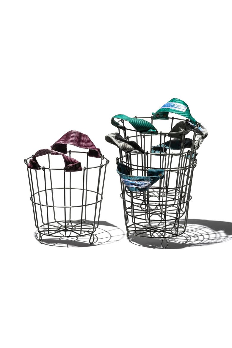 Belt Handle Round Basket, Alternate, color, Assorted