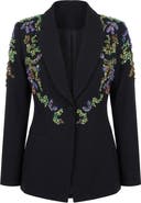 Modenaire Embellished Beaded Blazer