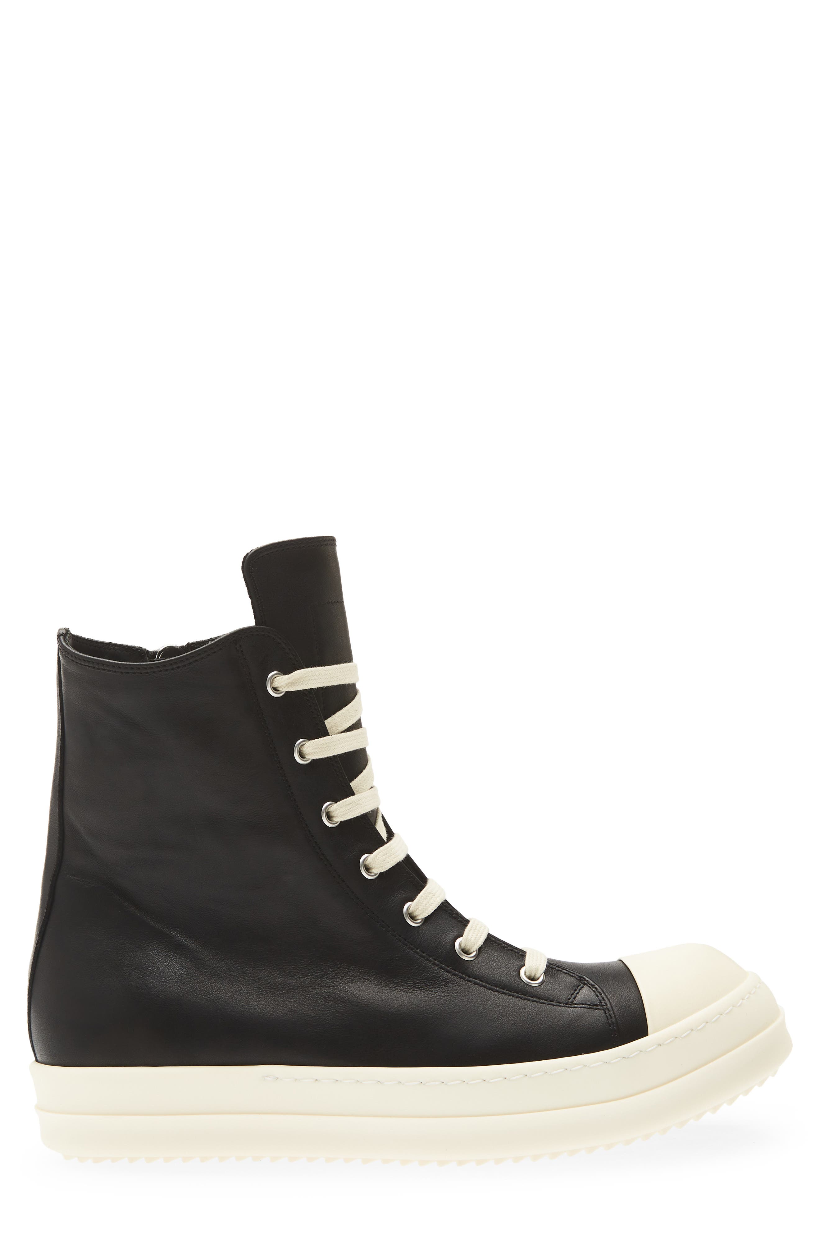Sneaks High Top Sneaker, Alternate, color, BLACK/ MILK/ MILK