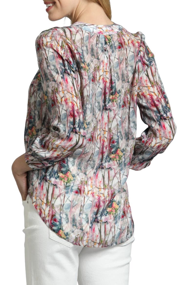 Printed Top, Alternate, color, BEIGE MULTI