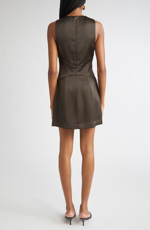 Ramy Brook Cassea Plunge Minidress In Green