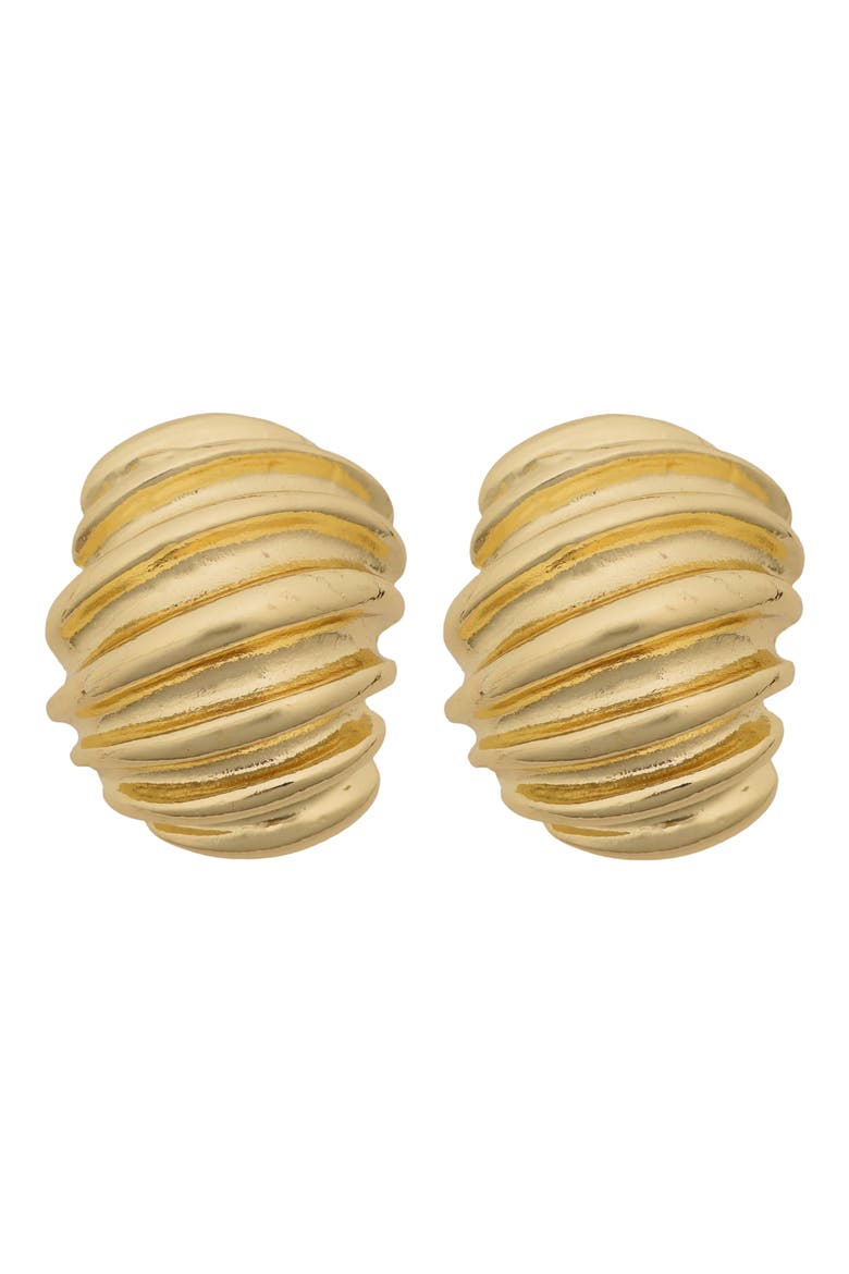 Textured Dome Stud Earrings, Main, color, GOLD