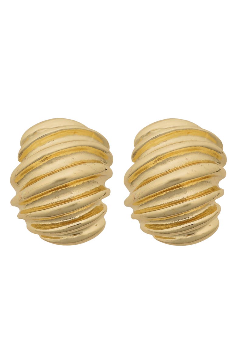 Panacea Textured Dome Stud Earrings, Main, color, Gold