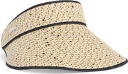 Calvin Klein Sequin Straw Visor