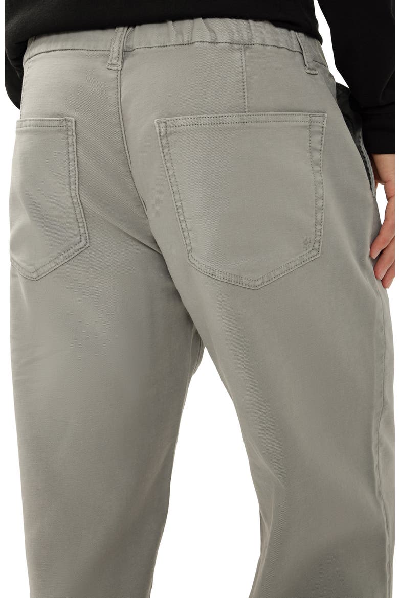 Relaxed Drawstring Waist Knit Flex Jeans, Alternate, color, PEBBLE GREY