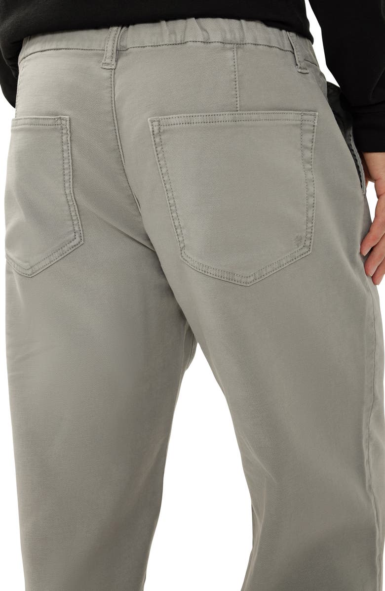 Silver Jeans Co. Relaxed Drawstring Waist Knit Flex Jeans, Alternate, color, Pebble Grey