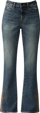 Bayeas Embroidered Bootcut Jeans