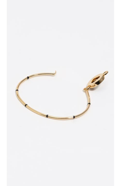 Bimba Y Lola Heart Logo Rigid Bracelet In Gold