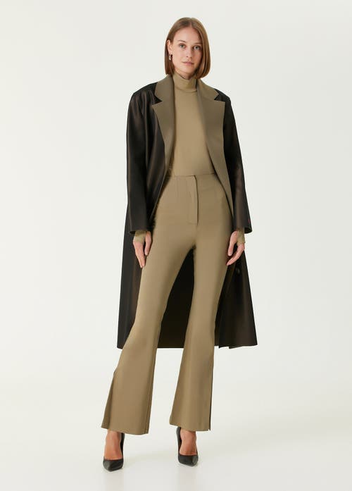 Pcfg Cotton Flared Skinny Pant In Brown