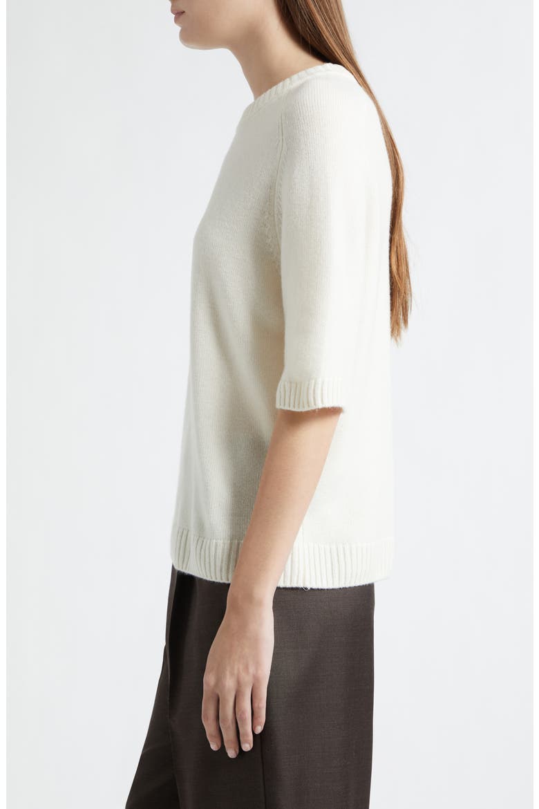 Dara Elbow Sleeve Cashmere Sweater, Alternate, color, IVORY
