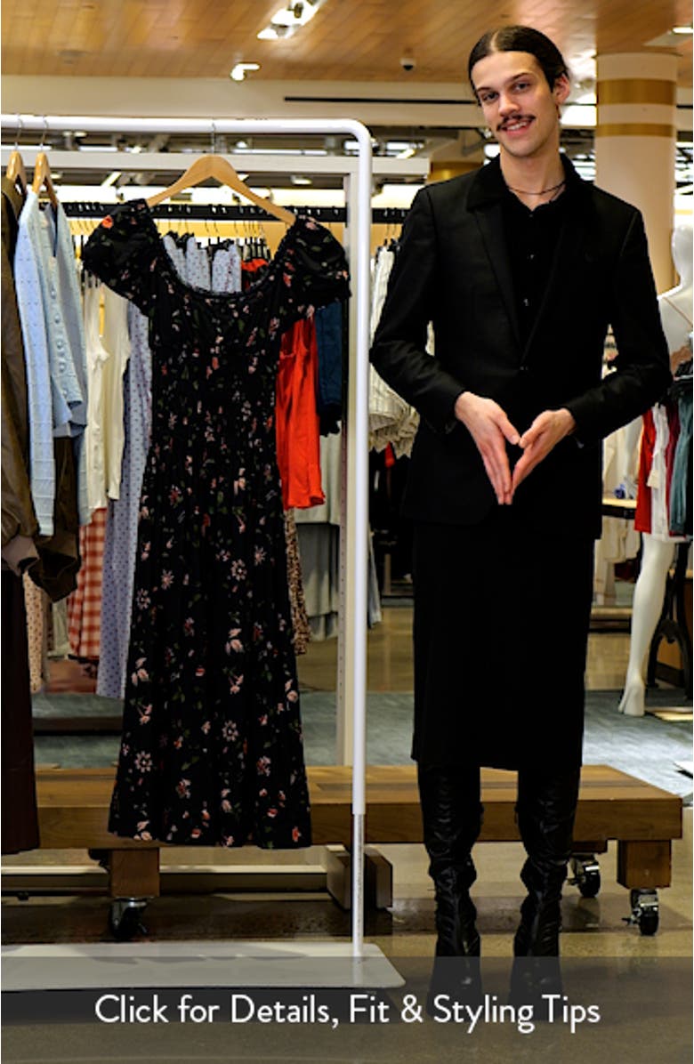 Riva Shirred Midi Dress, sales video thumbnail