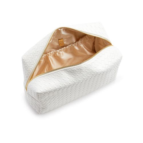Trvl Design Woven Cosmetic Bag In White
