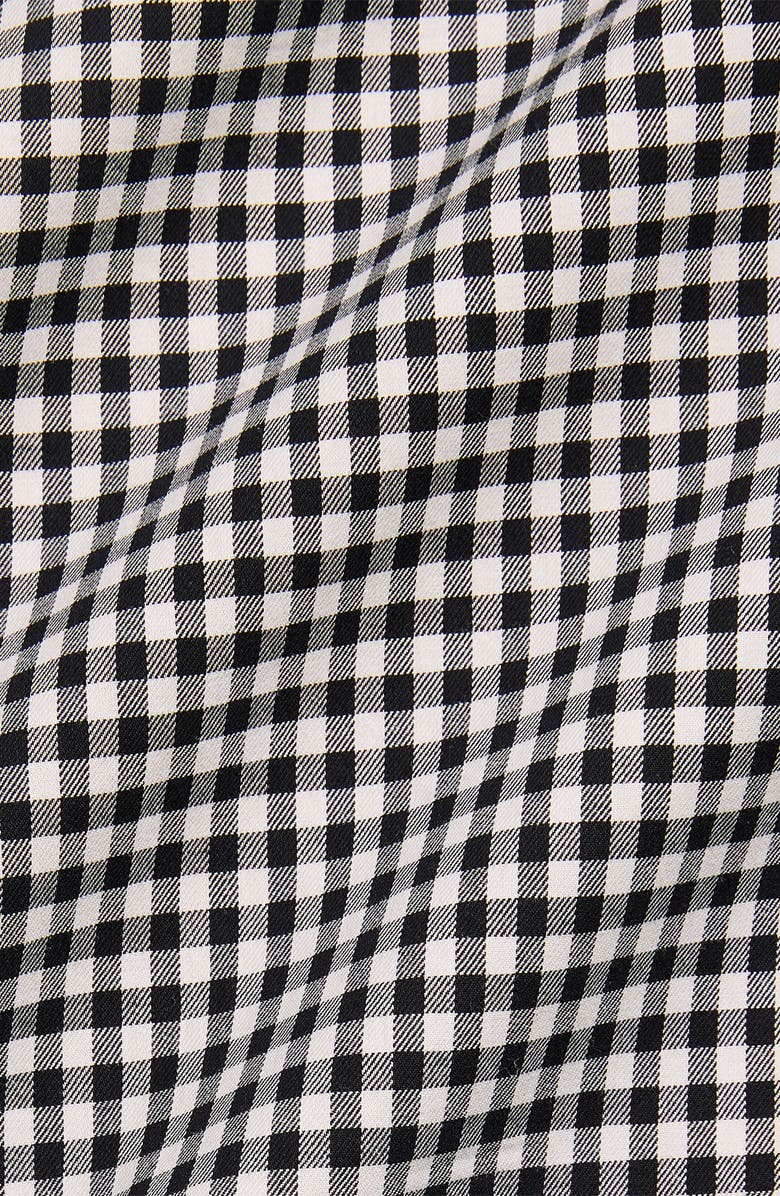 Polo Ralph Lauren Classic Fit Gingham Sanded Twill Button-Down Shirt, Alternate, color, 4192B Nero/Blanc