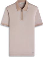 Bugatchi Quarter Zip Polo