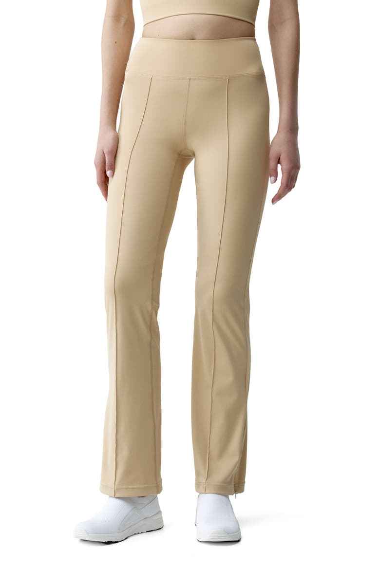 Marina Performance Full-Length Sports Legging, Main, color, Straw