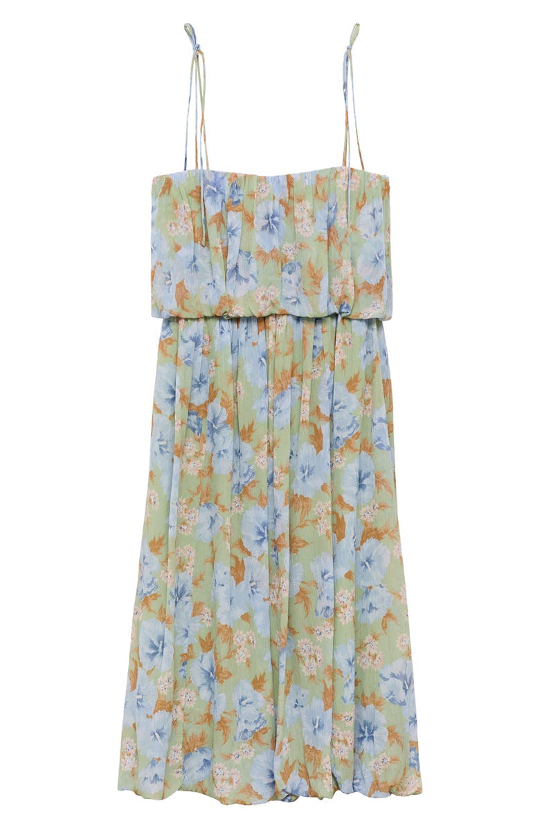 MANGO Floral Blouson Sundress, Alternate, color,