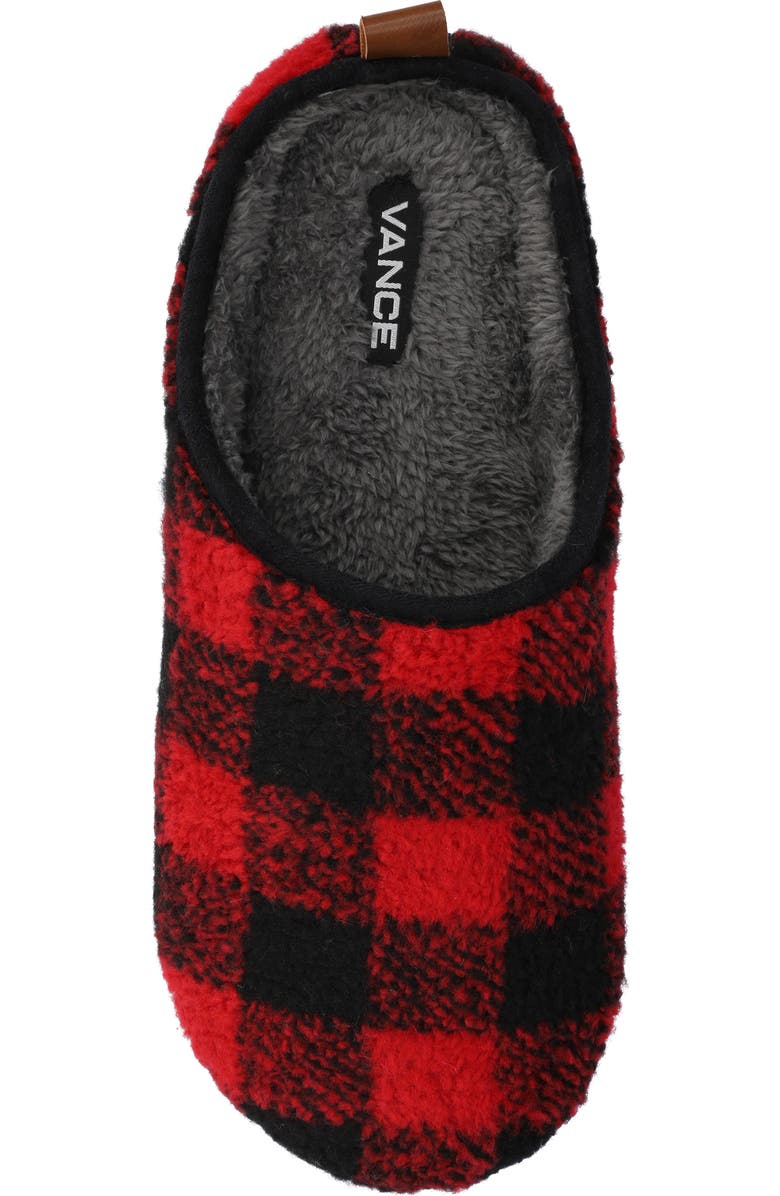 TAFT Lance Faux Fur Slipper, Alternate, color, Red