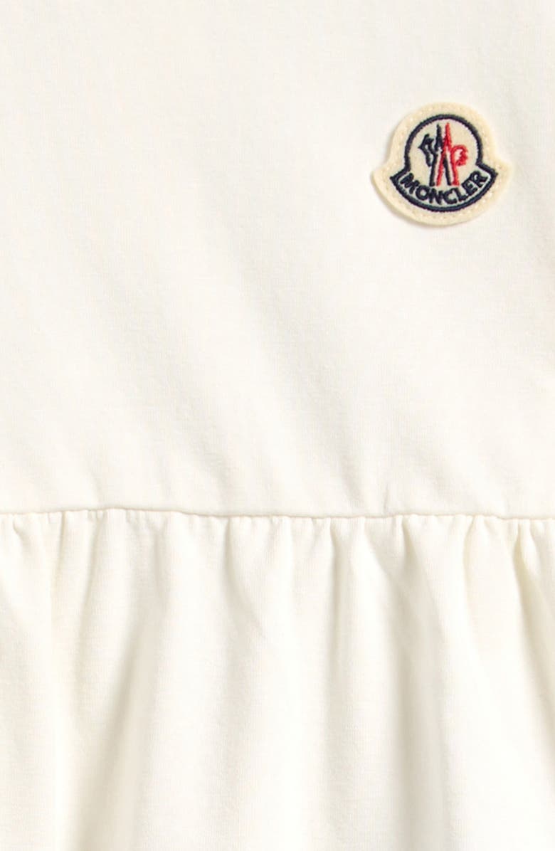 Moncler Flounce Hem Knit Top & Print Leggings Set, Alternate, color, White