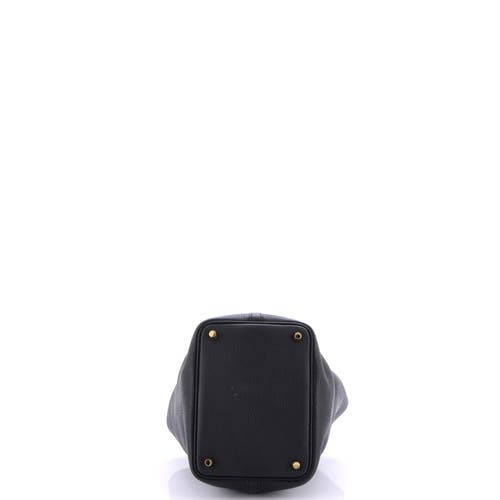 Pre-owned Hermes Hermes Picotin Lock Bag Clemence Pm In Black