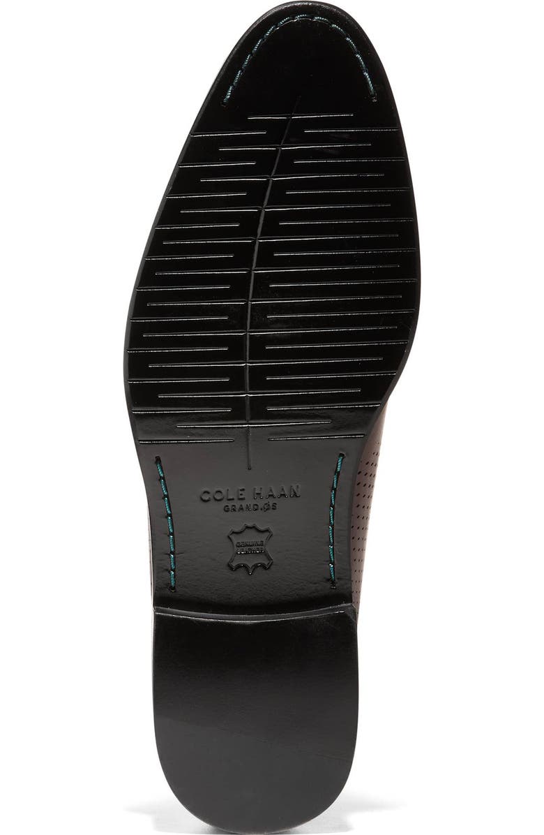Cole Haan Washington Grand Laser Plain Toe Wholecut Shoe, Alternate, color, Ch Dark Chocolate Rever