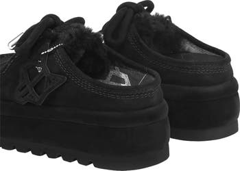 NAKED WOLFE Blizzard ミュール Blizzard Black Suede/Shearling