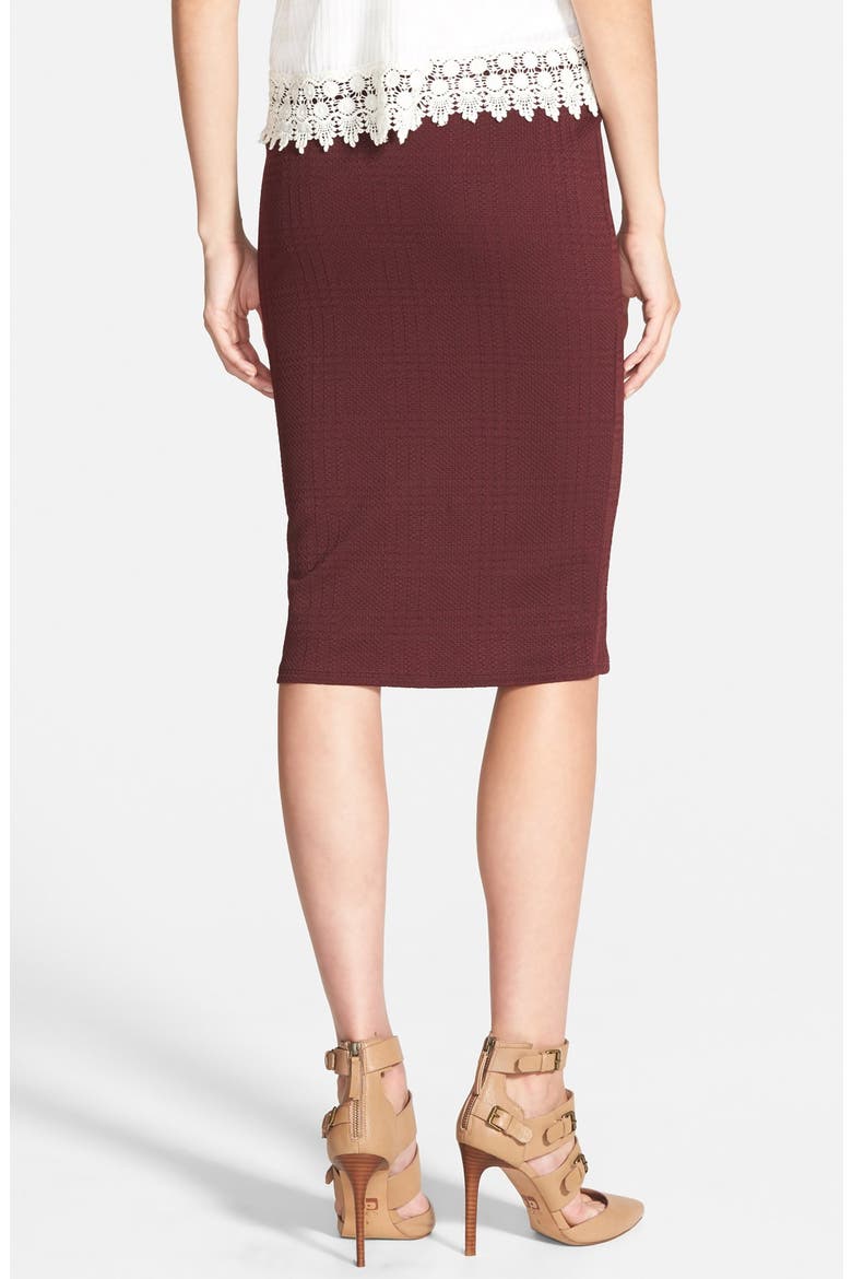 Textured Tube Skirt, Alternate, color, BURGUNDY STEM