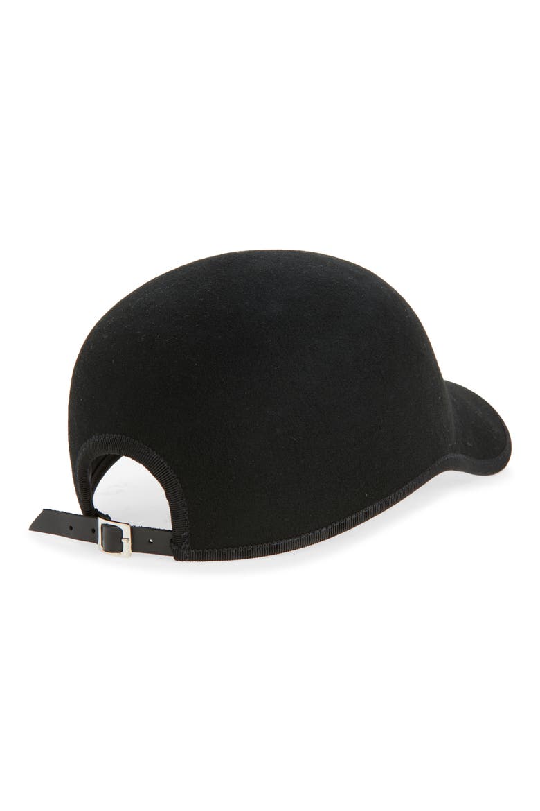 Casquette Wool Baseball Cap, Alternate, color, BLACK