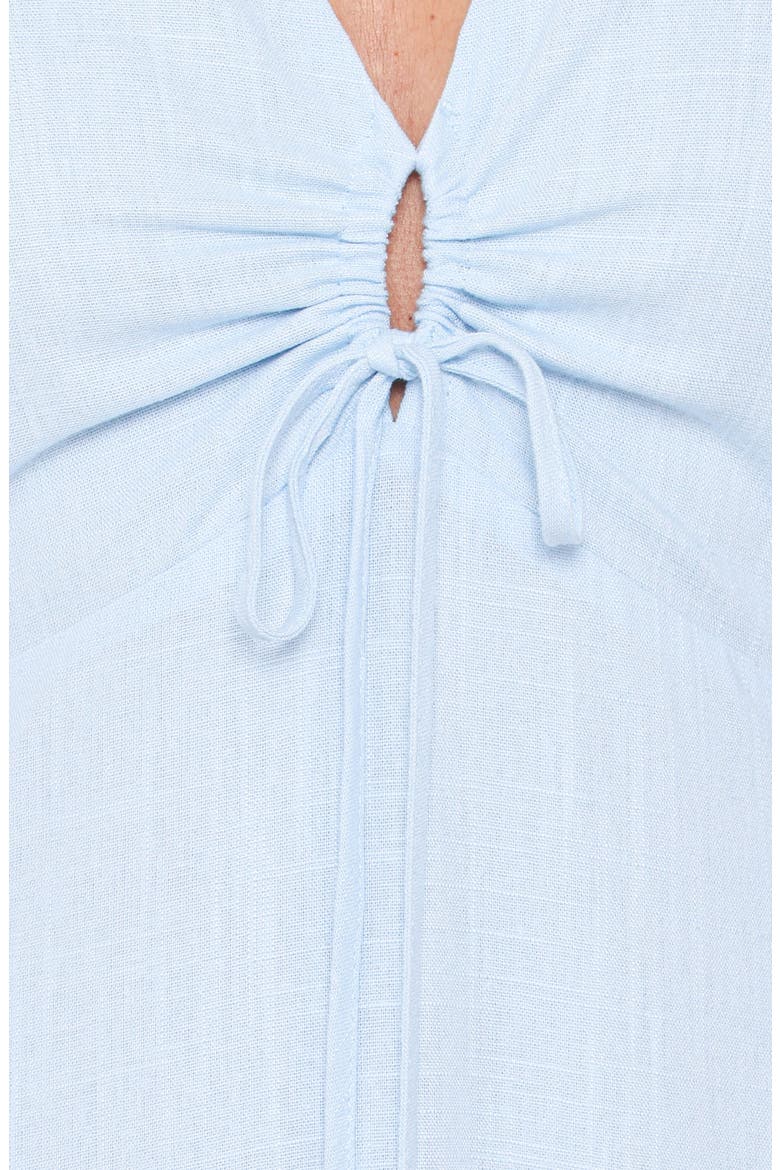 Liberty Flutter Sleeve Maxi Dress, Alternate, color, LIGHT BLUE