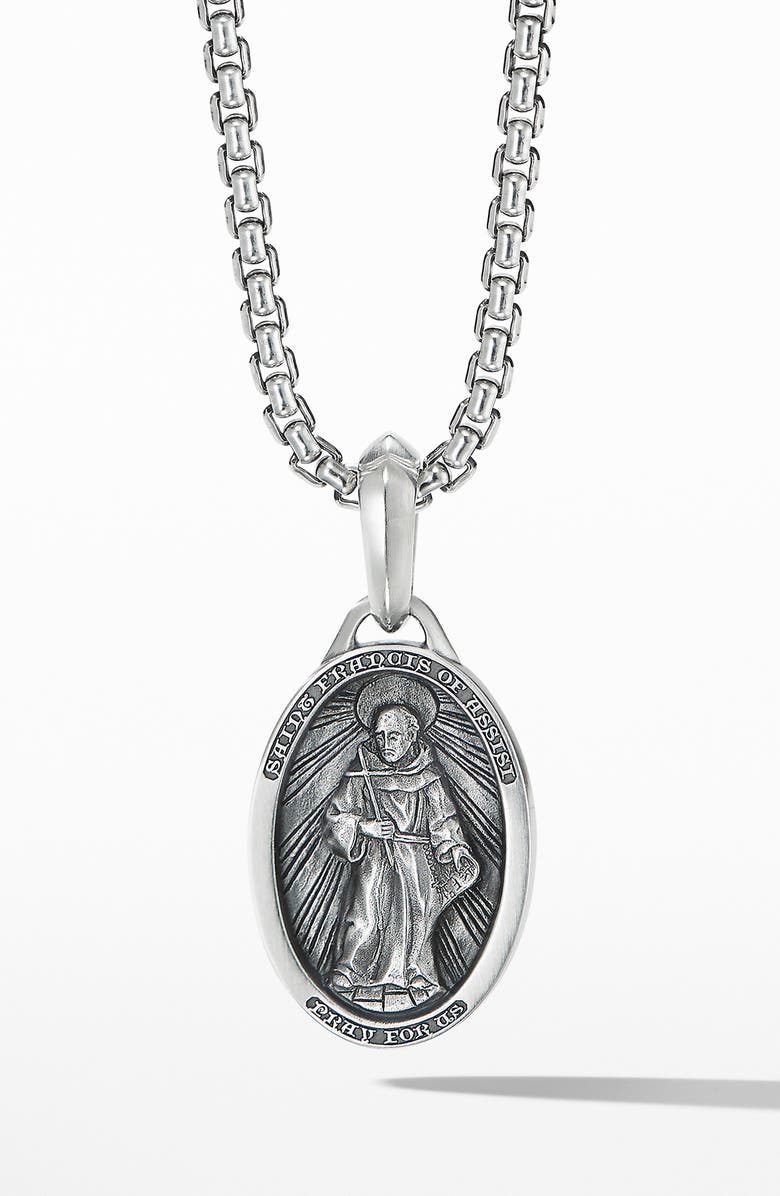 David Yurman Mens St. Francis Amulet Enhancer, Main, color,