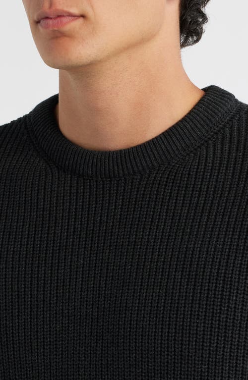 Alex Crane Bay Organic Cotton Sweater In Black