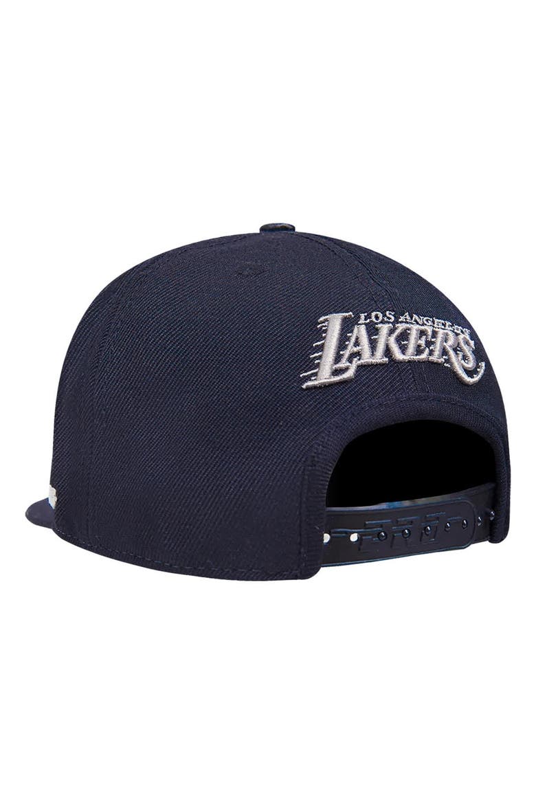 Men's Pro Standard  Cream Los Angeles Lakers French Terry Snapback Hat, Alternate, color, Cream
