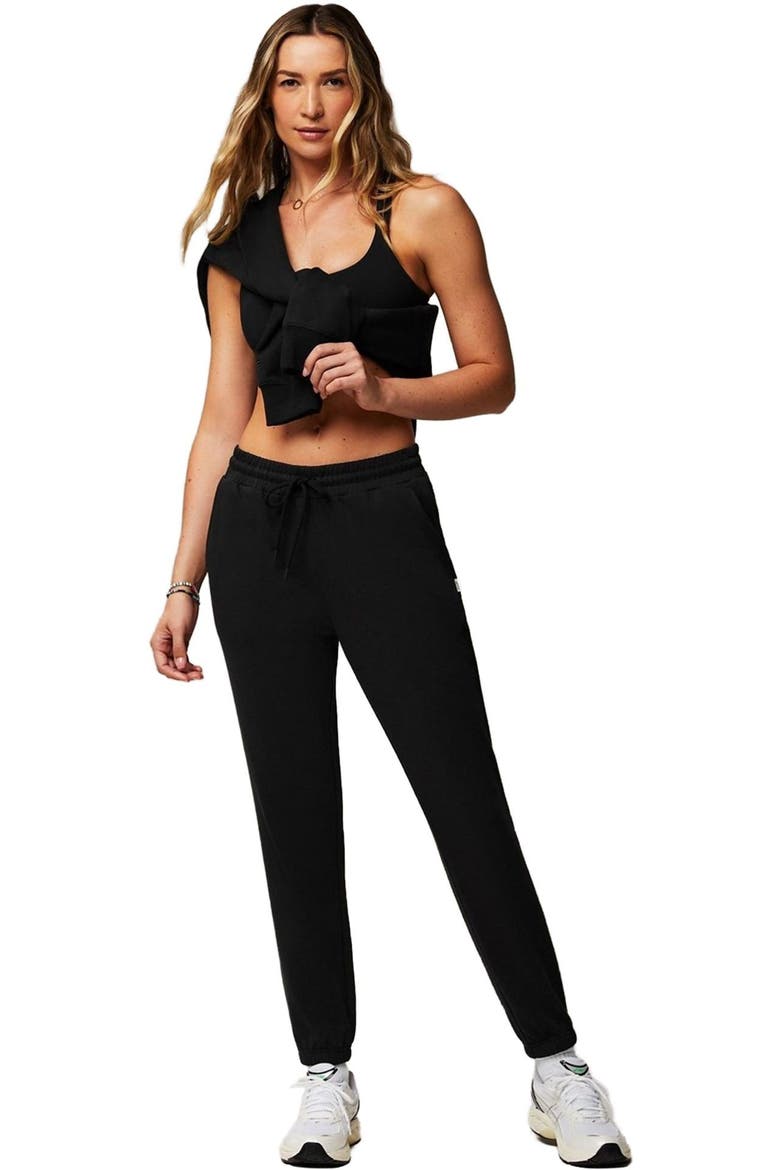 Women's Year Round Terry High-Waisted Sweatpant, Alternate, color, Black
