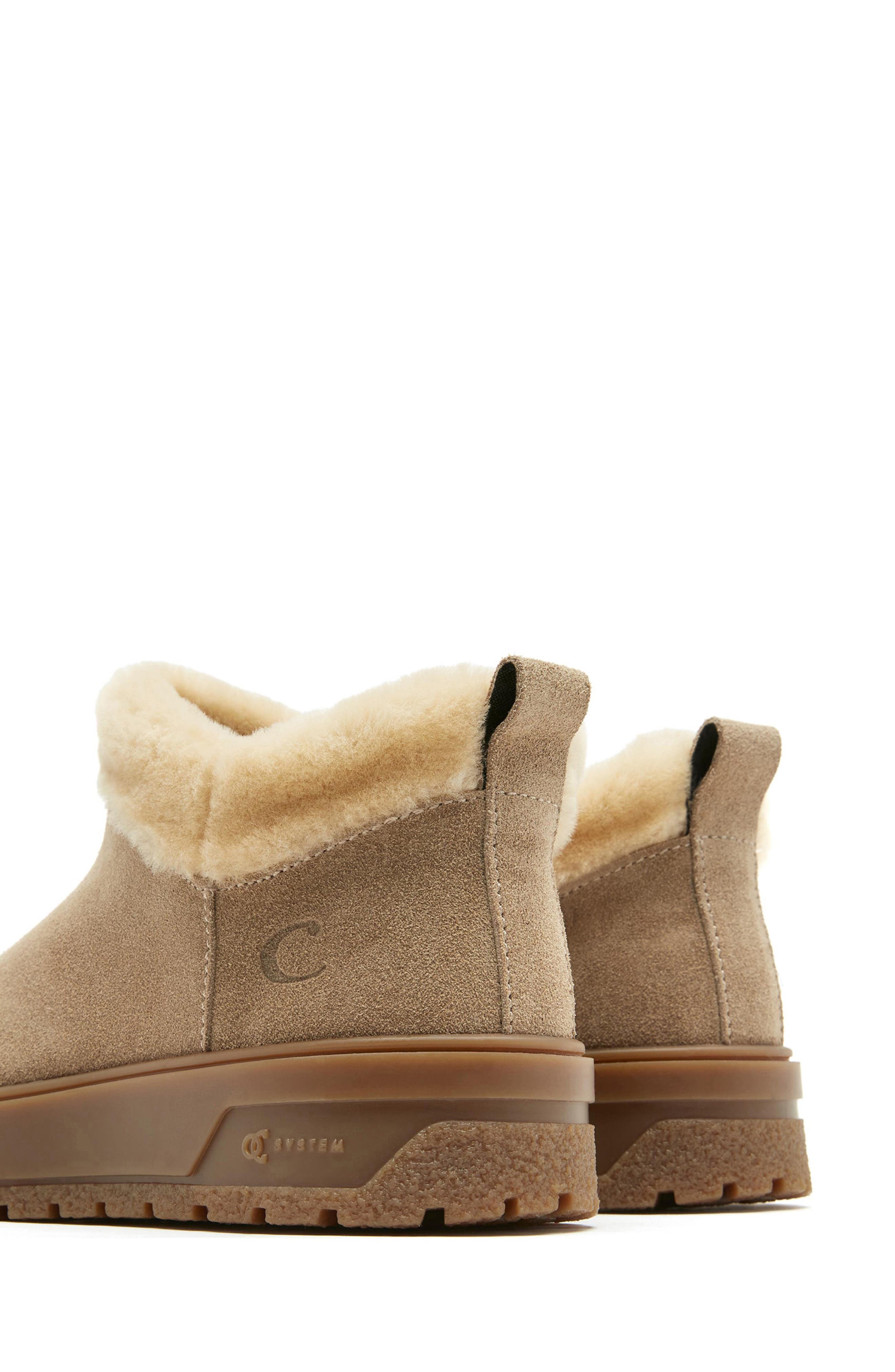 Essential Leather Boot with Genuine Shearling Trim, Alternate, color, TOAST SUEDE