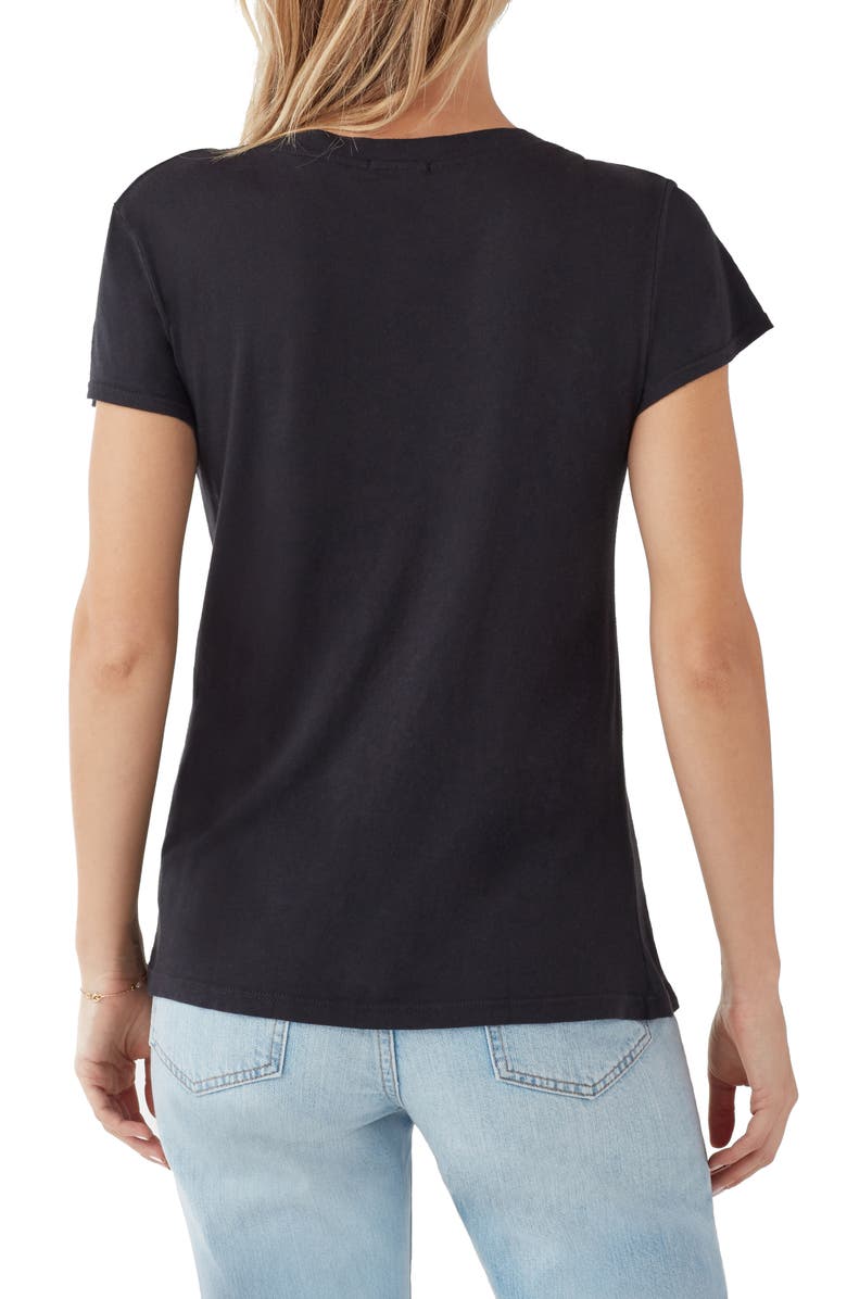 Splendid Kate V-Neck T-Shirt, Alternate, color, Black