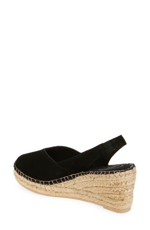 Toni Pons Betty Espadrille Wedge Sandal In Black