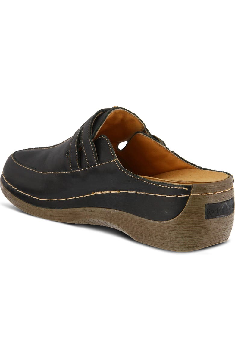 Spring Step Happy Clog, Alternate, color, Black Leather