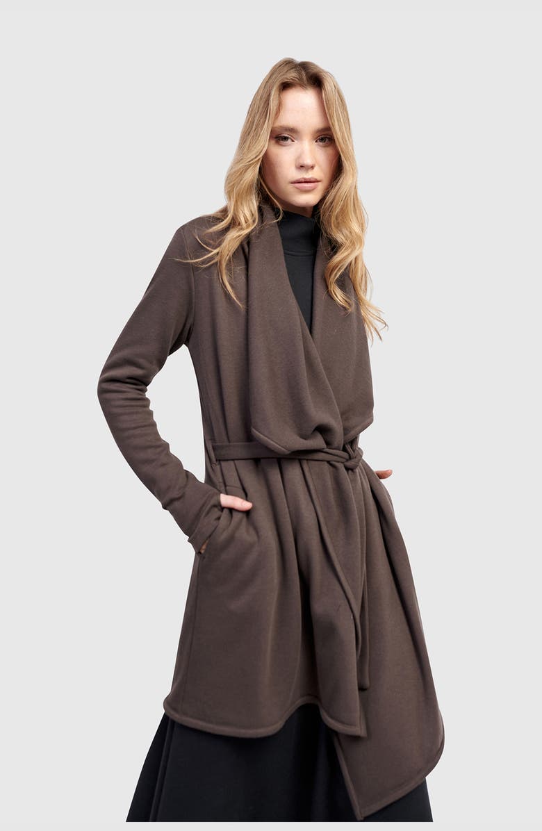 Alembika Cloud Wrap Cardigan, Main, color, Mocha