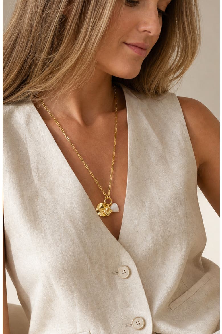 Charm Necklace, Alternate, color, GOLD