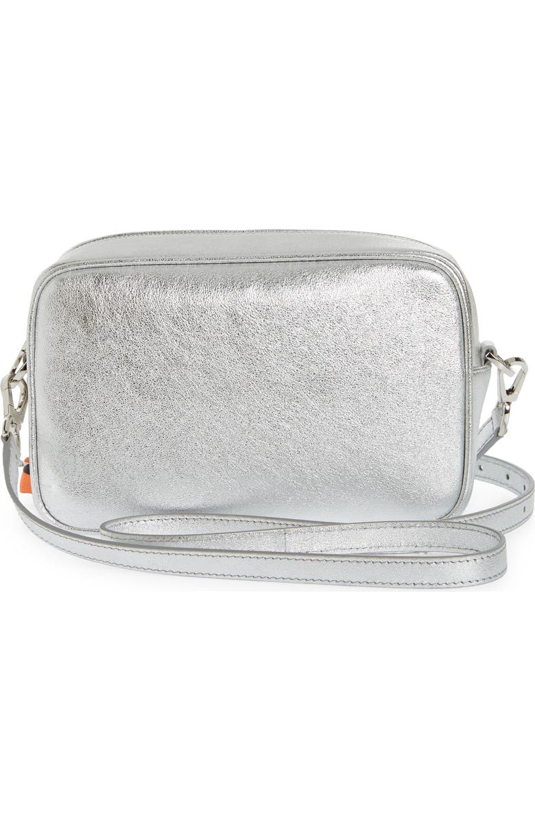 Golden Goose Star Metallic Leather Crossbody Camera Bag, Alternate, color,
