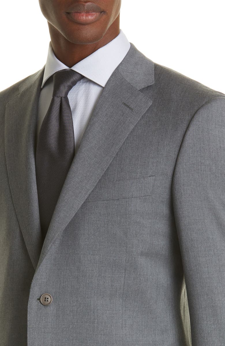 Canali Siena Solid Wool Suit, Alternate, color, 