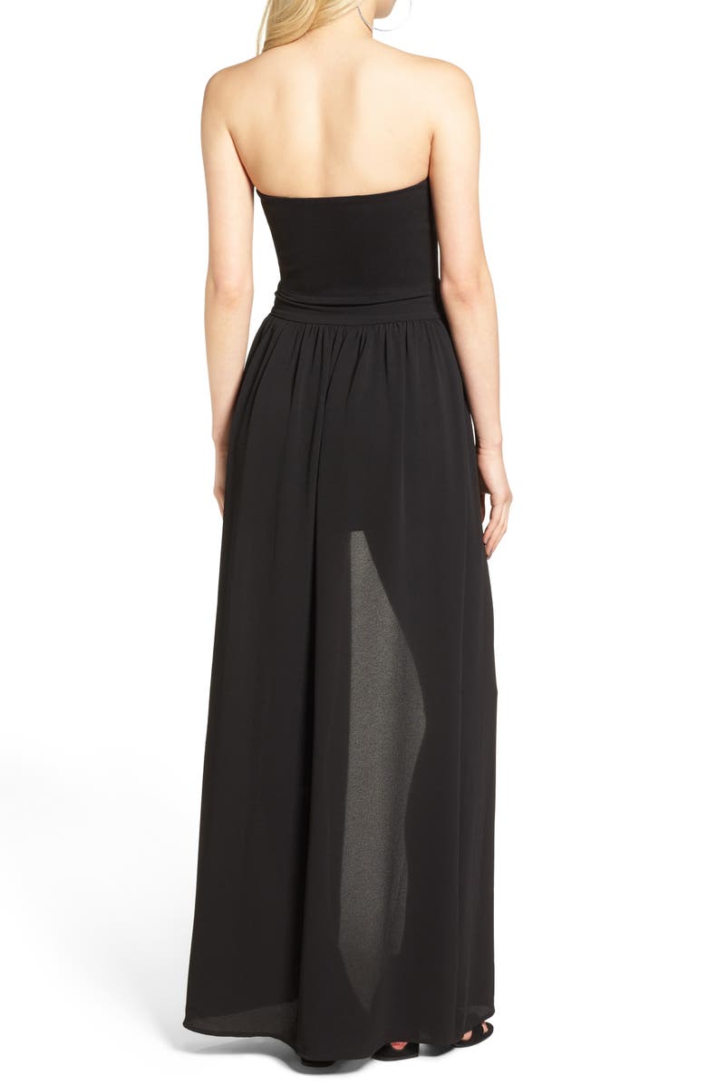 Leith Strapless Romper, Alternate, color,