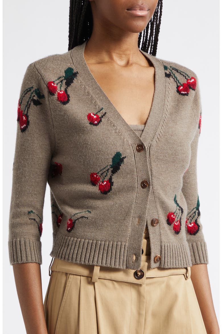 Mini Cherry Wool Twinset, Alternate, color, SAND