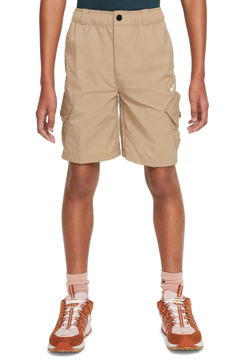 Kids' Outdoor Play Cargo Shorts, Main, color, KHAKI