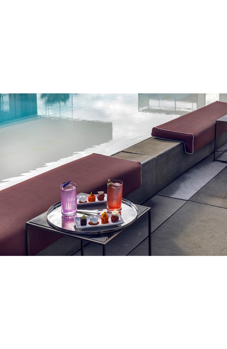 Mepra Stile By Pininfarina Round Tray, Alternate, color, Silver - 15.75''