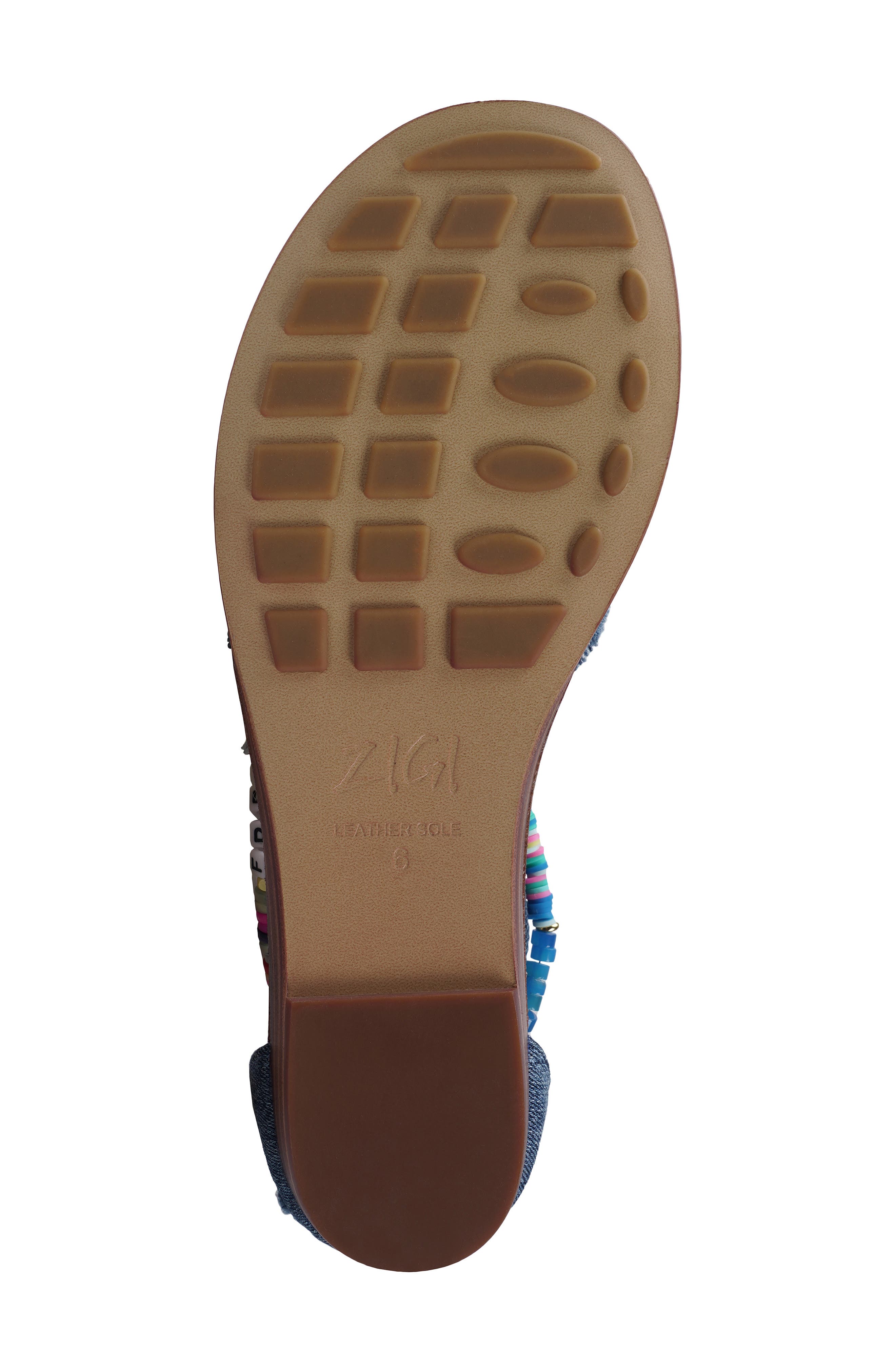 ZIGI Fayola Beaded Ankle Cuff Sandal, Alternate, color, Blue Denim